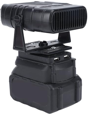 Oreilet Calentador Coche, Descongelador Coche Calentamiento Rápido 170 W para Parabrisas, Calentador Portátil Escritorio con Batería para Vehículo Oficina Casa RV SUV, USB, 2Niveles (Sin batería)