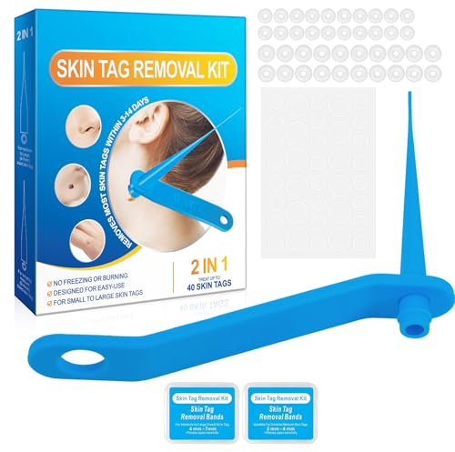 Stielwarzen Entfernen Kit – Skin Tag Remover für Zuhause, Effektiv gegen Warzen & Stielwarzen, Sicher & Chemiefrei, Präzise Anwendung für Hals, Achseln & Körper, Für Männer & Frauen