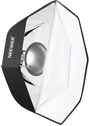 Neewer 60 centimètres Softbox Octagonal et Beauty Dish de Photo Studio Combinaison avec Bowens Speedring pour Bowens, Parfait pour Portrait, Photographie de Produits et Tournage de Vidéo