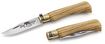 9307/19LU Old Bear Knife by Antonini Olive Wood Handle Mediumi