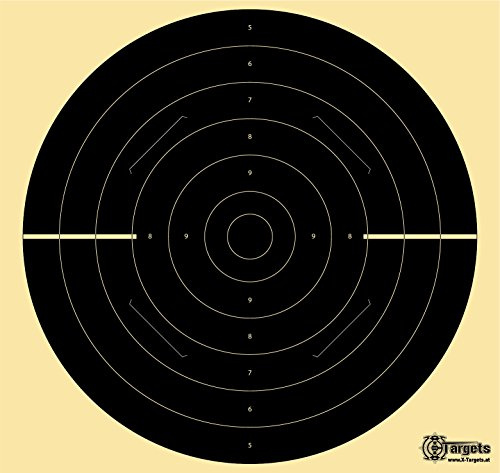 Große *Duel Target Xls*/55x52 cm/geschlitzt/Schießscheibenkarton 200 g/m²