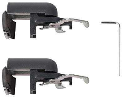 Ventanara® Klemmträger mit Dichtungspad Rollo Jalousie ohne Bohren Klemmfix 2 Stück (Jalousie Klemmträger, Anthrazit)