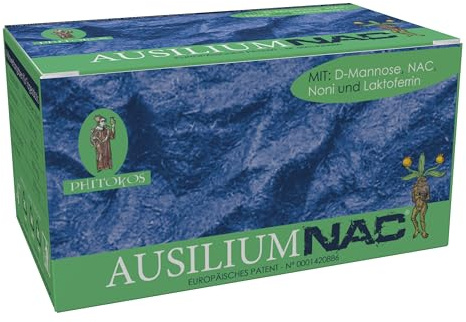 AUSILIUM NAC- Nahrungsergänzungsmittel mit D-Mannose- Bei wiederkehrender Blasenentzündung - 14 Fläschchen