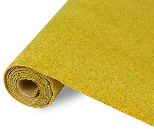 Evemodel 100 * 41 cm Alfombra de césped - Paisajismo Ordenado por Colores Césped, Modelo de Hierba Artificial para Ferrocarril en Miniatura Césped Miniatura Alfombra de Hierba Césped para Mini Jardín