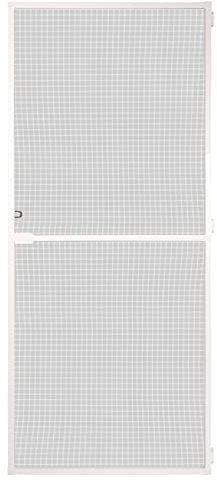 Schellenberg 70930 Fly Screen Balcony Door, Insect Protection Door Action 100 x 210 cm Divided, 14 mm Installation Depth, White