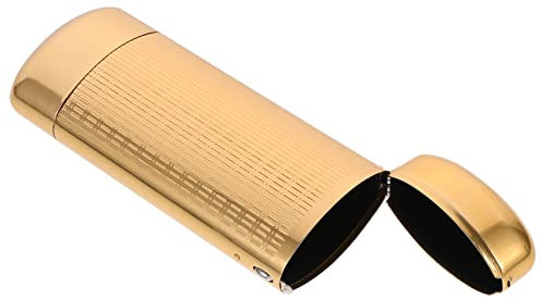 GALPADA Aluminium Hartschalen-brillenetui Leicht Robust Hartes Reiseetui Für Sonnenbrillen Sehhilfen Goldfarben Kompaktes Organizer-etui