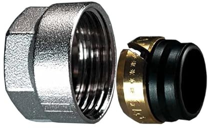 2 Stück - Ivar 3/4 Zoll Eurokonus - Verschraubung von 10 x 1 mm bis 15 x 1 mm für Kupfer-und Weichstahlrohr Serie TR 4430 (15 x 1 mm)