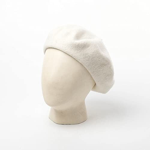 tcax Schiebermütze Herren Painter Hats Barett Winter Herren Formelle Kleidung Professionelle Casual Dualuse Cap Hochwertiger Herrenhut, Weiß, 58Cm