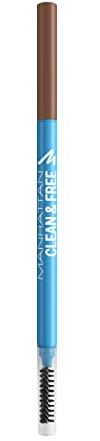 Manhattan Clean & FreeTM Brow Definer, cleaner und veganer Augenbrauenstift mit zwei Seiten, Fb. 004 Caramel