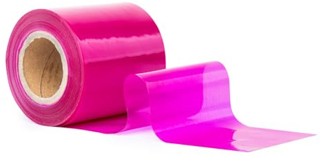 GRIP Eventbasics Cinta de aleteo rosa, 50 m x 70 mm, de polietileno de baja densidad de 50 µ, cinta de barrera no adhesiva para cierre, marcar y decorar eventos, bodas, fiestas, etc., color rosa