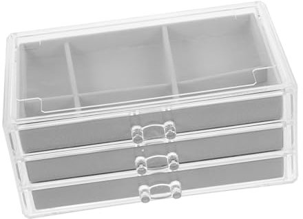 Zerodeko Aufbewahrungsbox für Schmuck aufbewahrung für schmuck schmuck-aufbewahrung Schmuckhalter-Organizer Behälterhalter für Ohrringe Schublade Hausversorgung Schmucketui