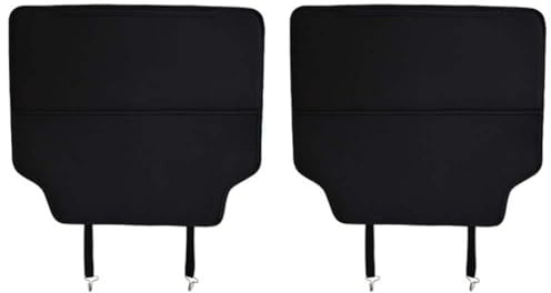 ZHSDMB 2 Stück Auto Rücksitz Anti Kick Pad für VW ID.3 /ID.4 /ID.6 Pure Pro Pro-S GTX CROZZ, Wasserdicht Leder Rückenlehne Anti-Kick Pads Autositz RüCkenschutz Mit Taschen Sitzschutz Autositzschutz