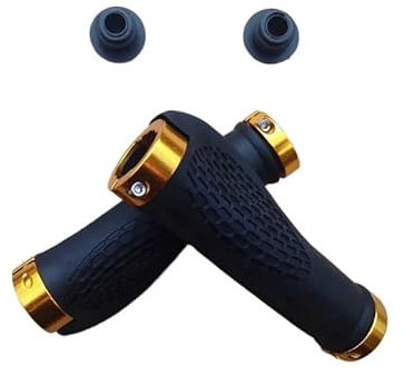 Fahrradgriffe Gummi-Fahrrad-Lenkergriff, rutschfest, ergonomisch, for Mountainbikes, Fahrradteile, Fahrradgriffe, Schwarz, Gold, Rot, Blau MTB Griffe(Gold)