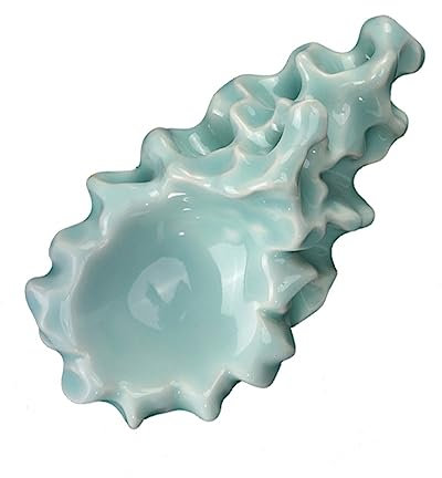 SEWACC Celadon Pinselhalter Celadon Stifthalter Schnitzen Stifthalter Für Schreibtischdekoration Retro Und Einzigartig