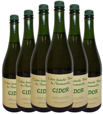Sidra Cidor. Cidre Bouché mit Schraubverschluss Brut 75 cl (Caja de 6 Botellas de 75 cl)