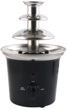 YHJLZNA Chocolate Fountain Machine,3 Tier Chocolate Fountain Fondue Machine,Ease of assembly,Hot Nacho Cheese Fountain for Parties,Cheese, Ranch,Sauce,Wedding