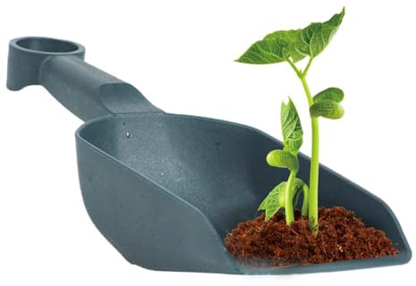 Paletta per terreno – Pala manuale da giardino per merci secche, paletta da giardinaggio resistente, efficiente attività di giardinaggio paesaggistica, strumento ergonomico per invasatura e