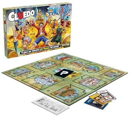Winning Moves Cluedo Italian One Piece Board Game - Brettspiele für Erwachsene und Kinder, für 2-6 Spieler, Brettspiele für Kinder 12 Jahre