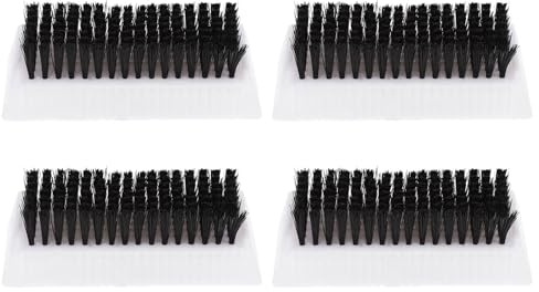 OUNONA 4pezzi Spazzola Per Unghie Due Lati Setola Morbida Per Pulizia Unghie Mani Piedi Manico Antiscivolo Per Manicure Plastica Resistente Al Calore Ad Alte Temperature