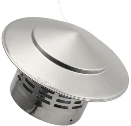 Camino Cappello Comignolo in acciaio inossidabile da 75-200 mm Sistema di ventilazione for pareti esterne Uscita aria Tubo for pioggia Sfiato for condotto sul tetto(160mm)