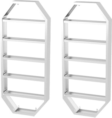 Organizador de exhibición de esmalte de uñas de metal de 6 niveles, estantes de esmalte de uñas de perfume para la pared, estante de esmalte de uñas de salón de belleza estantes de almacenamiento de