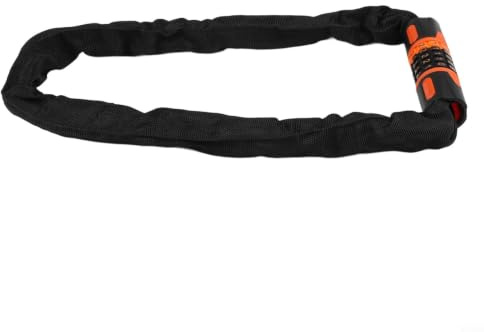 Candado de cadena de bicicleta de combinación de cinco dígitos, aleación de acero de 7,5 mm, seguridad antirrobo para generador de bicicleta, motocicleta, cubierta de nailon resistente a la intemperie