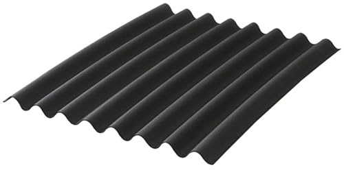 Plaque bitumée ondulée L 2 m - l 0.86 m Noir, l.86 cm, L.- 2m
