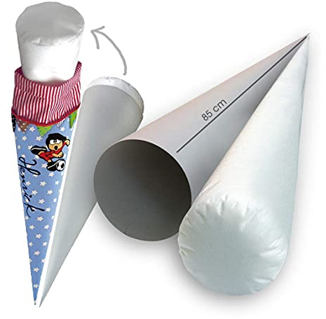 windeltou Premium Bastelset 85 cm | Papprohling + Inlettkissen für Schultüte, Schultütenkissen, Zuckertüte
