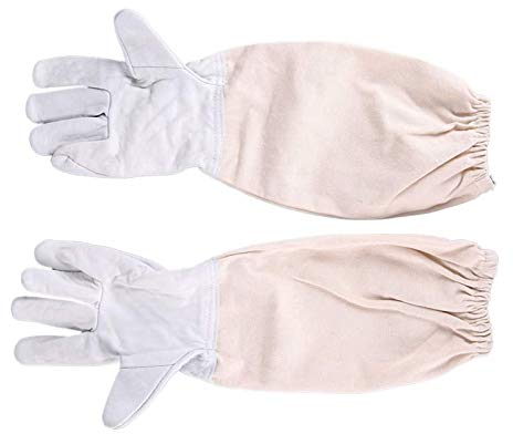 RXYNLL Imkhandschuhe, Imkerhandschuhe für Kinder - langlebige Imkhandschuhe zum Besuchen und Erleben von Imkereischutzwerkzeugen Ziegenleder