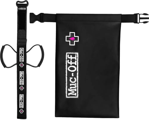 Muc-Off Utility Frame Strap & Waterproof Cargo Bag Bundle - Adjustable, Ultra-Durable Bike Strap and Roll-Top Waterproof Bag for Essential Storage