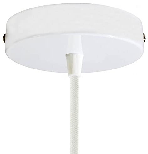 Rosone Cilindrico in Metallo ø120mm 1/2/3/5/7 Uscite. Colori: Bianco, Nero, Cromato, Rame, Ottone e Nero Perla (1 Foro Bianco)