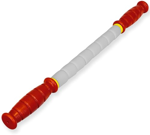 Nine 4 Nine Massage Pin 18 Flexible Handheld Spindle Massage Roller - Full Body Muscle Roller for Physical Therapy, Muscle Recovery & Myofascial Release (Medium - 18 Roller)