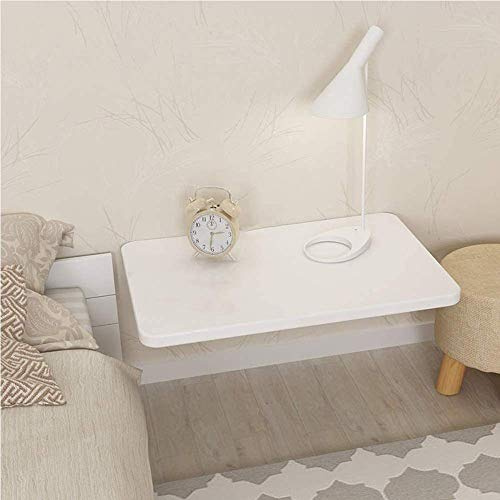LEOSXA Tavolo Pieghevole da Parete Bianco Tavolo da Cucina in Legno Prolunga per Tavolo da Pranzo Staffa Pieghevole per Tavolo per Bambini può Trasportare OneColor-80x50