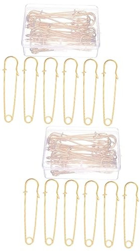 EXCEART 20 STK Sicherheitsnadel Groß Kleidung Sicherheitsnadel Schalnadel Broschennadelclips Handdekor Vintage Brosche Kleiderverschlüsse Pullover Schal Rostfreier Stahl Feder Fräulein