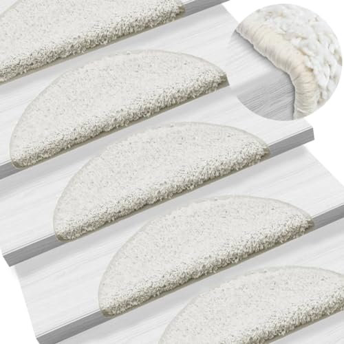 vidaXL Stufenmatten 10 Stück 56x17x3cm Weiß