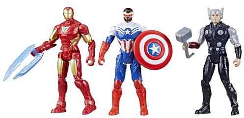 Avengers Epic Hero Series, Pack Cadeau Équipe de Figurines, Jouets de Super-héros de 10 cm