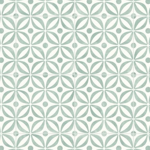 White Grey Non Slip Designer Effect Vinyl Flooring For LivingRoom, Hallways, Kitchen, 2.6mm Thick Cushion Backed Vinyl Sheet, Waterproof Lino Flooring-2m(6'6) X 3m(9'9)-6m²