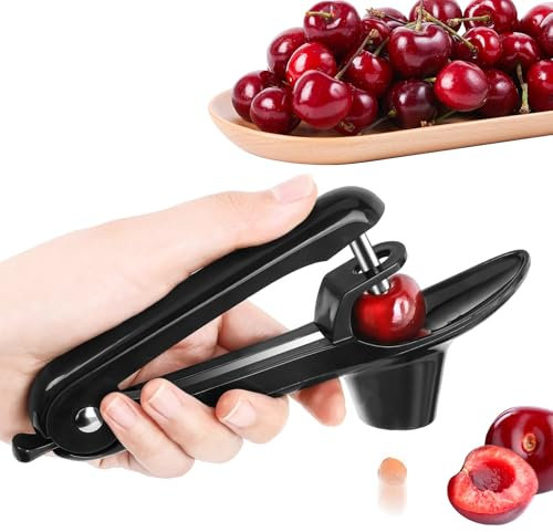 Kirschentkerner-Kirschenentkerner Kirschkernentferner mit Edelstahl Stange, Entkerner Kirschen Entkerner für Obst Pitter Remover Olive Corer Entfernen Pit Samen Gadget