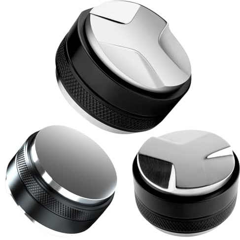 58mm Coffee Tamper and Distributor, Dual Head Coffee Leveler Fits for 58mm Portafilter, Adjustable Depth Espresso Hand Tampers, Professional Barista Espresso Distribution Tool