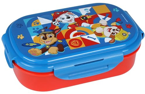 sarcia.eu Caja de desayuno con cubiertos, diseño de La Patrulla Canina