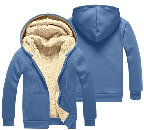 Felpata da Uomo In Pile Tinta Unita con Cappuccio Comodo a Maniche Lunghe Pullover con Coulisse Mezza Cerniera e Tasche Comoda Casual Sportiva Calde Per Autunno e Inverno Tinta Unita Sweater Top