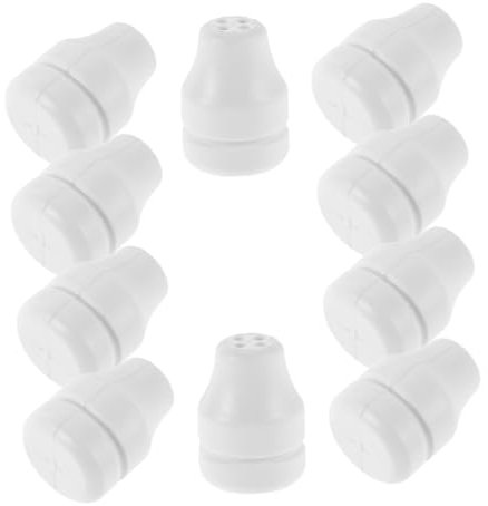 TOPPERFUN Blind Cord Knobs Smooth and Strong White with Four Holes Plastic 10pcs Decoration and Restoration for Window Blind Accessories Suitable for Window and Curtains