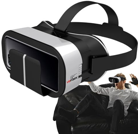 Casque VR compatible avec smartphone - Lunettes 3D réglables en réalité virtuelle | Expérience vidéo HD pour films, voyages, éducation, jeux, visionnage de vidéos panoramiques immersives