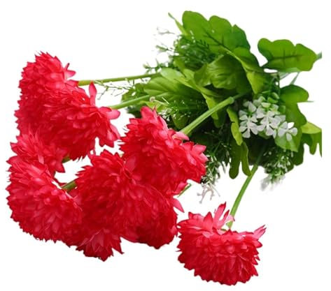 ZHOUXYFDC Hydrangea Artificial Flowers 5pcs Simulation Hydrangea Camellia Artificial Green Plant Bouquet Bridal Bouquet DIY Home Wedding Table Center Decoration(Color-4)