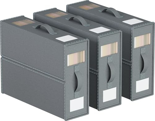 WANGIRL Confezione da 3 Organizer Lenzuola, Contenitori Sottoletto, Scatola Organizer per Biancheria da Letto con Cerniera per Copripiumini, Vestiti e Coperte, Grigio Scuro