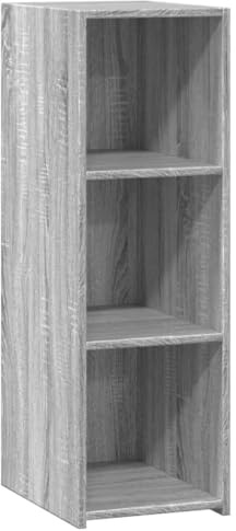 ULUYYUC Vetrinetta Soggiorno Mobile Cucina Salvaspazio Mobiletto da Esterno Mobile Basso Soggiorno - Credenza Grigio Sonoma 30x41x93 cm in Legno Multistrato per Camera Da Letto Corridoio Bagno