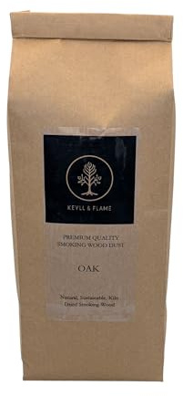 Keyll and Flame Premium Quality Cold Smoking Wood Dust - 1.5L for food smoking from a natural, sustainable supply (Oak)
