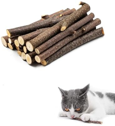 BNREOZA 10 Stück Katzenminze Sticks, Katzenminze Spielzeug, Kauholz für Katzen, Gegen Mundgeruch, Kauspielzeug für Zahnpflege und gesunde Kaugewohnheiten