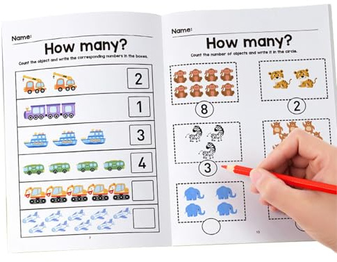 Genérico Matematikanteckningsbok, praktiskt inlärningsverktyg, roliga matematiska arbetsböcker, för pojkar flickor studenter lärare föräldrar skola hemma klassrum
