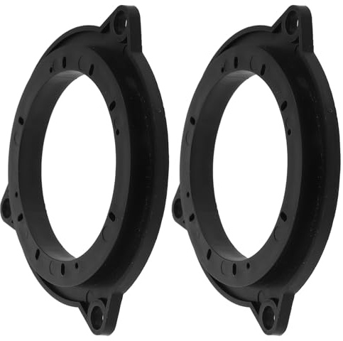 ELAYARD Anillos Espaciadores para Altavoz de Puerta de Coche 4,5 Pulgadas, Soporte Adaptador Plástico Resistente 2 Piezas, Junta de Sellado para Equipo de Sonido y Audio